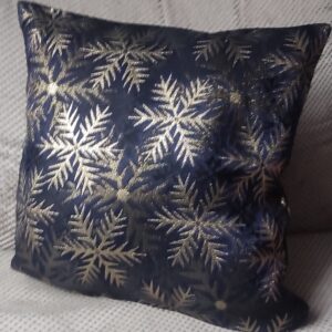 Poduszka granatowo-złota