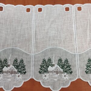 Boże narodzenie zazdroska domek na szarym tle wysokość 35 cm